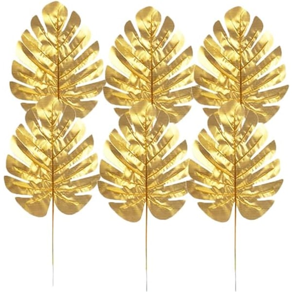 12-pack dekorativa blad för bröllopsfavoriter, konstgjord palm