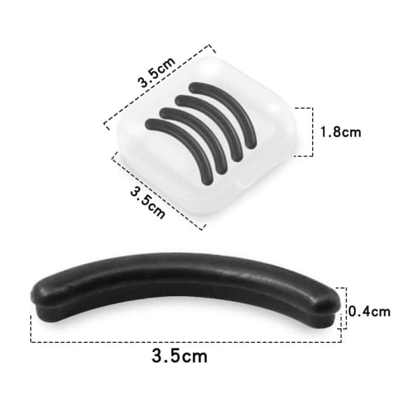 100 stk øyenvippebøyer Refill Pads, svart øyenvippebøyer