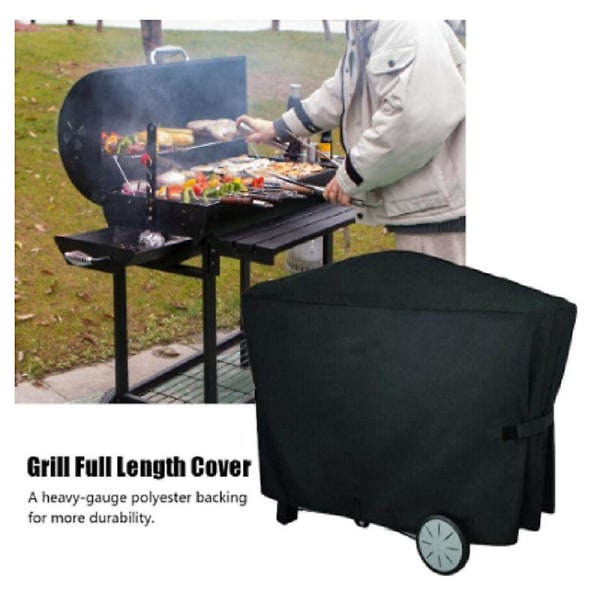 Barbecue Cover 112.4*64.1*95.6cm BBQ Protective Tarpaulin Outdoor Grill Cover Barbuae Grill Suitable for WeberQ3000 Q2000 etc Anti-UV/Anti-water/Anti