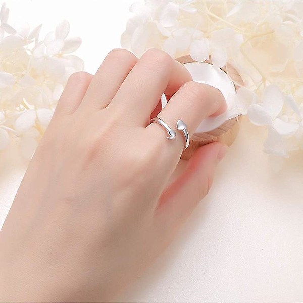 Mitt liv är inte slut än Sterling Silver Semikolon Ring This Too Shall Pass Ring Smycken