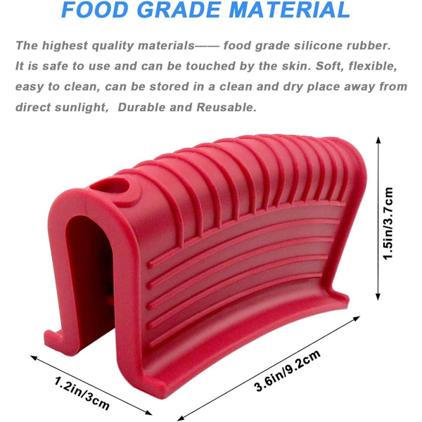 2 Par Silicone Hjelpehåndtak for Hot Pot, Hot Pot Lopp, 
