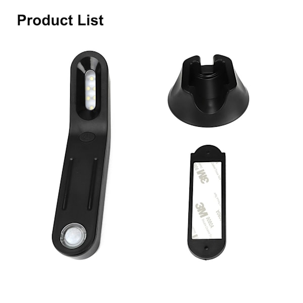 1 stk LED natlampe USB genopladelig bevægelsessensor til hjemmet