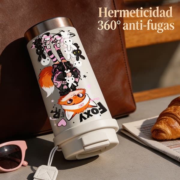 Kaffetermos 500ml 316 Rustfritt Stål Minimalistisk Design White