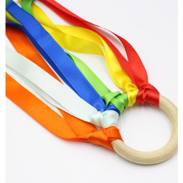5 stycken med 255 stycken 50 cm färgade träringband