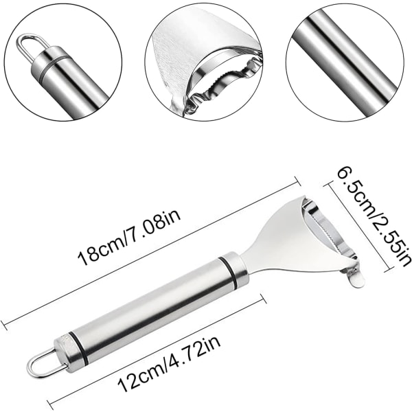 Maisskreller grønnsakskreller 304 rustfritt stål trekant mais