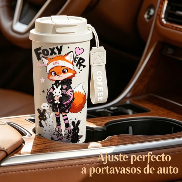 Kaffetermos 500ml 316 Rustfritt Stål Minimalistisk Design Pink