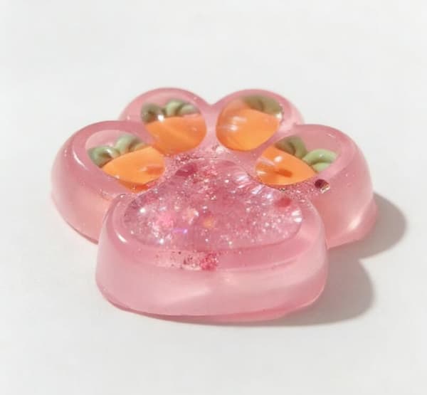 7 cm gulerodspuré kattepote klemmelegetøj - sensoriske klemmebolde til hele familien E