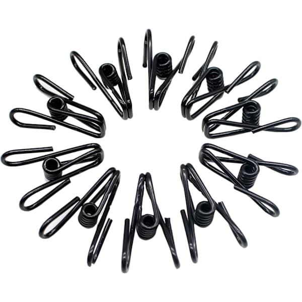 30 stk. 5,6 cm Sorte Chipsklips Høj Elasticitet Styrke Rustfrit Stål Chipsposeklips, Madklips og Tøjklemmer, A