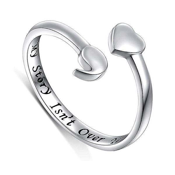 My Story Isn't Over Yet Sterling Silver Semicolon Ring This Too Shall Pass Ring Jewelry