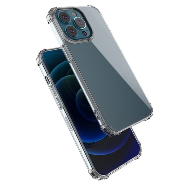 iPhone 13 Pro - Iskunkestävä TPU-kuori - Läpinäkyvä