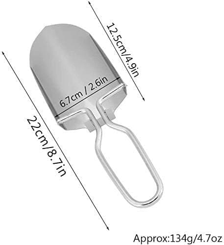 1 bærbar mini sammenleggbar spade overlevelsesspade multifunksjonell