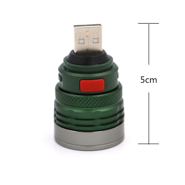 LED-belysning USB hode mini fylllys aluminiumlegering sterk