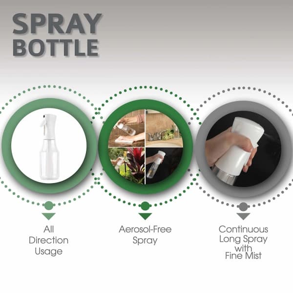 INF Vannsprayflaske for hår Hvit 300 ml