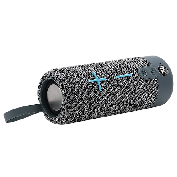 Bærbar Bluetooth trådløs højttaler, dyb bas, kraftig 360° lyd, flydende, -Grå