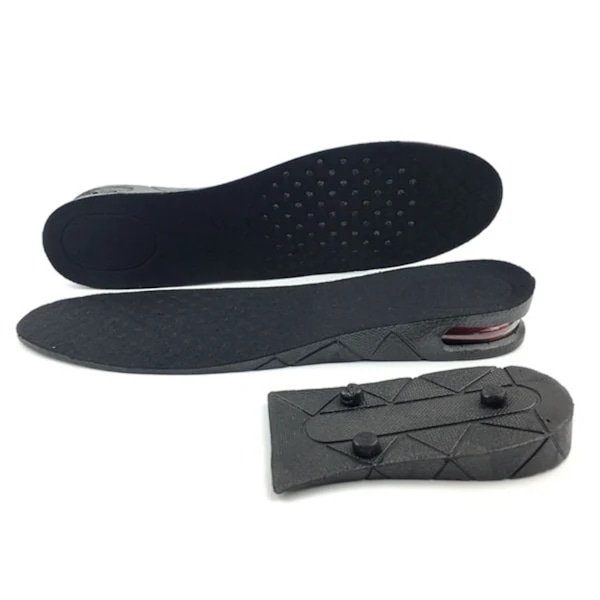Bli Längre -pohjalliset, kengänpohjalliset pituuden lisäämiseen, jopa 7 cm pidempi, musta