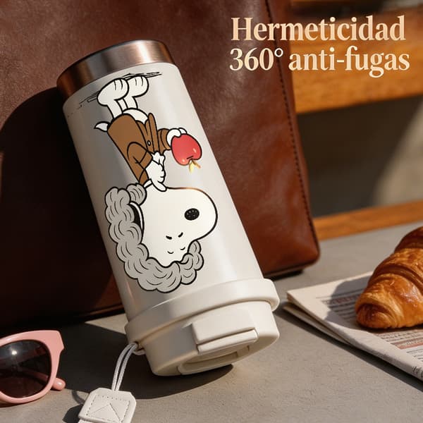 Termokopp 500 ml 316 Rustfritt Stål Trendy Design Black