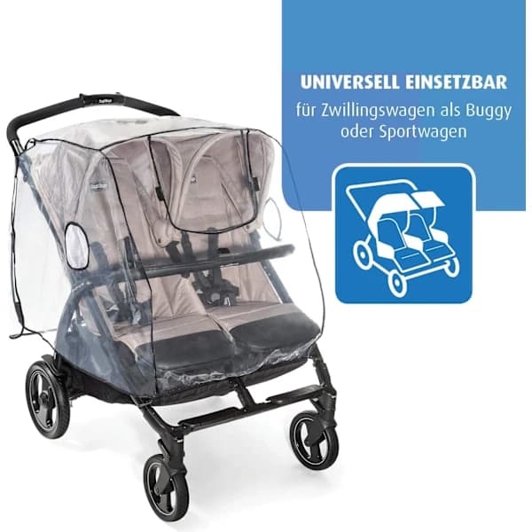 Regnskydd för dubbel barnvagn,A