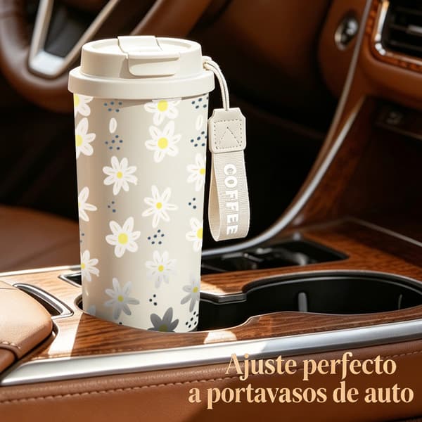 Kaffetermos 500ml 316 Rustfritt Stål Juledesign Black