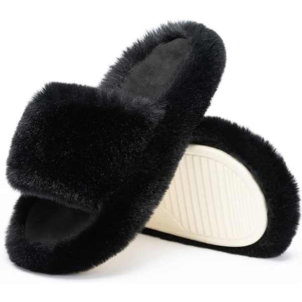 Kvinders Memory Foam Tøfler, Kvinders Soveværelse Tøfler, Fuzzy Pl