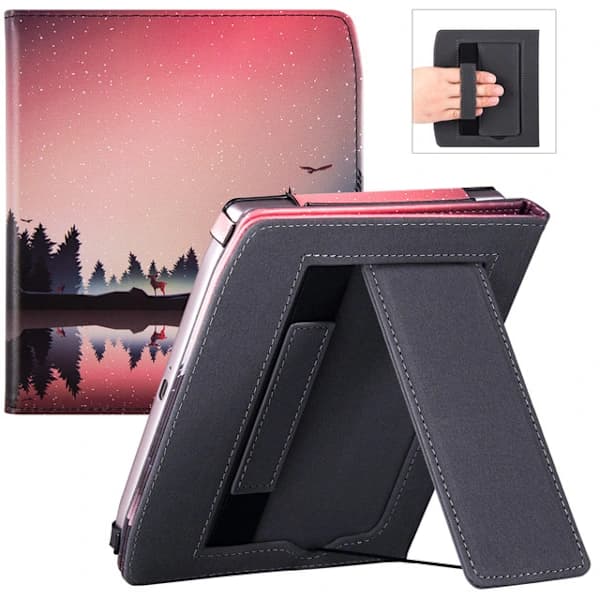 Sort etui til Pocketbook Era læse-tablet, sort, flere farver, A