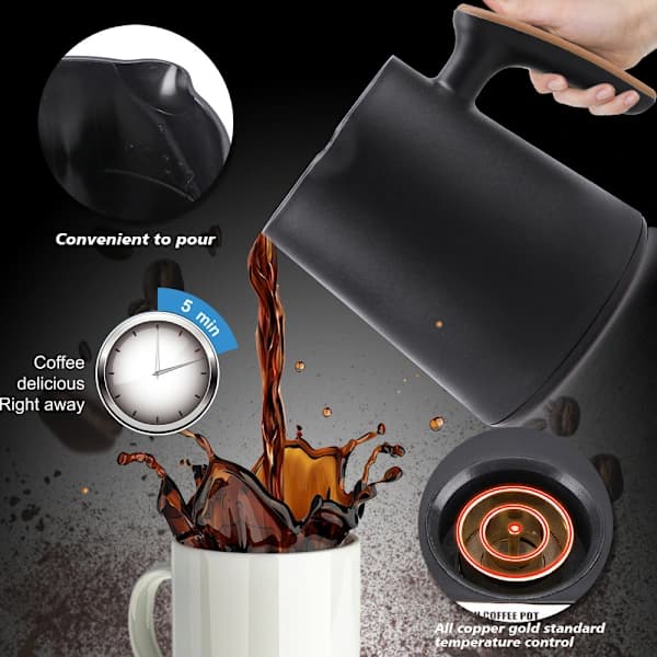 Turkish Warming Coffee Pot Portable Office Coffee and Tea Maker