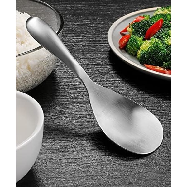 1 stk Tangyuan Serveringske, 304 Rustfrit Stål Ske, Risotto