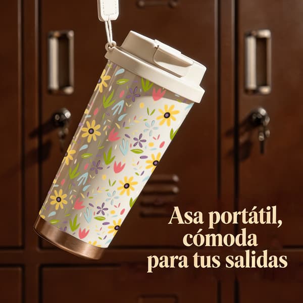 Kaffetermos 500ml 316 Rustfritt Stål Anime Design Pink