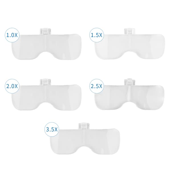 1st LED-belyst handsfree glasögonvisir, reparation läsning
