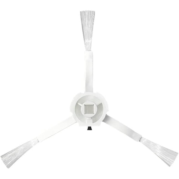 12 deler tilbehørssett for xiaomi 1C 1T støvsugerdeler, 2 hovedbørster, 4 sidebørster, 4 filtre, 1 rengjøringsbørste, (hvit)