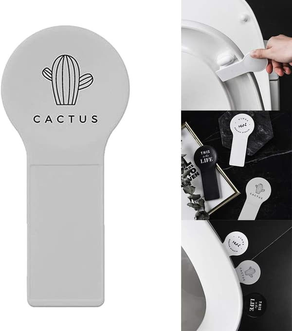 2 stycken (Grå, Kaktus) Toalettlockshiss, Sitslyft