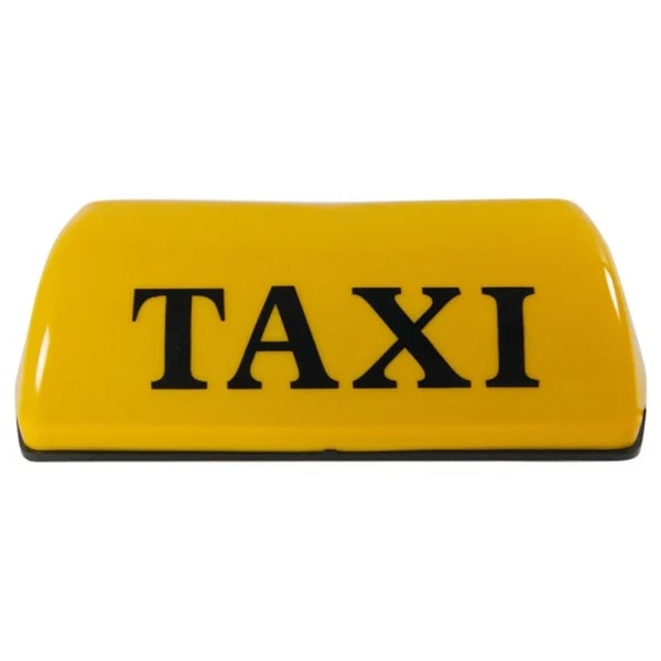 12V Universal Magnetisk Taxi Skilt Taklampe LED-lampe - Gul Gul