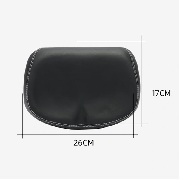 Nosfri cykelsadel, extra bred cykelsits med ergonomisk design, högkvalitativt vattentätt PU-läder, universell passform