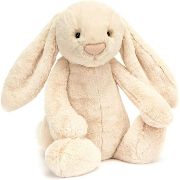 Jellycat Bashful Luxe Luna Kaninbamse, Kæmpe 51 cm | Kanin og Hare Plyslegetøj | Klassisk Børnegave Beige