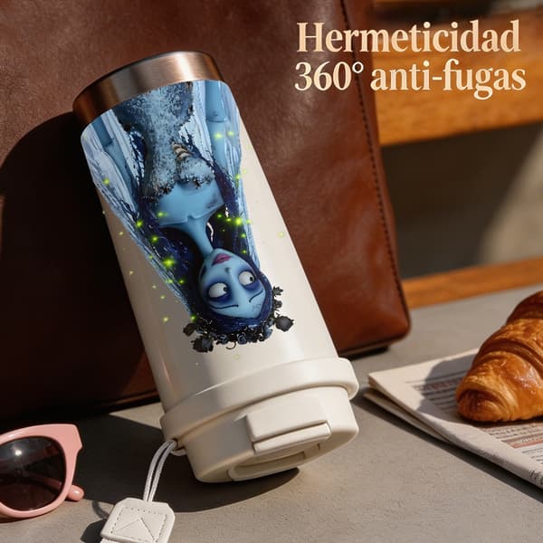 Termisk kaffekopp 500ml rustfritt stål minimalistisk design Black