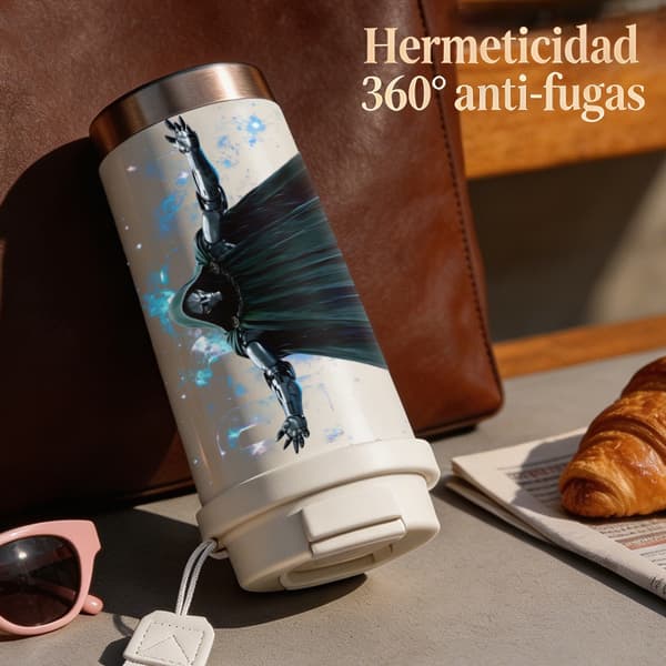 Termokopp 500ml 316 Rustfritt Stål Festlig Design Pink