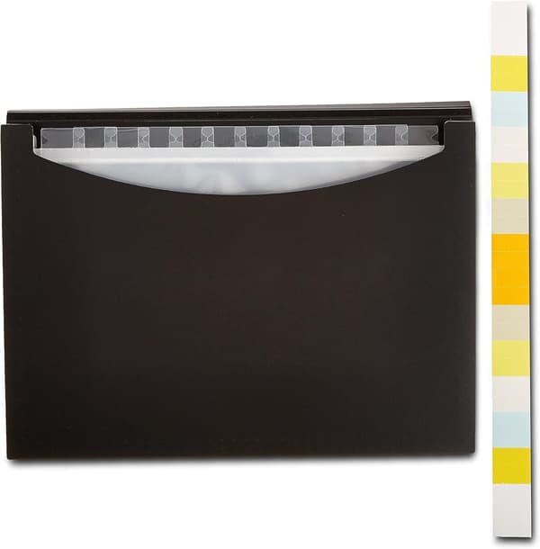 Basics A4-mappe med faner (sort),a