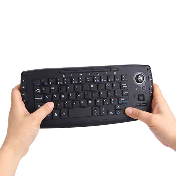 1 stk Mini trådløst tastatur og mus to-i-ett knapp mussett