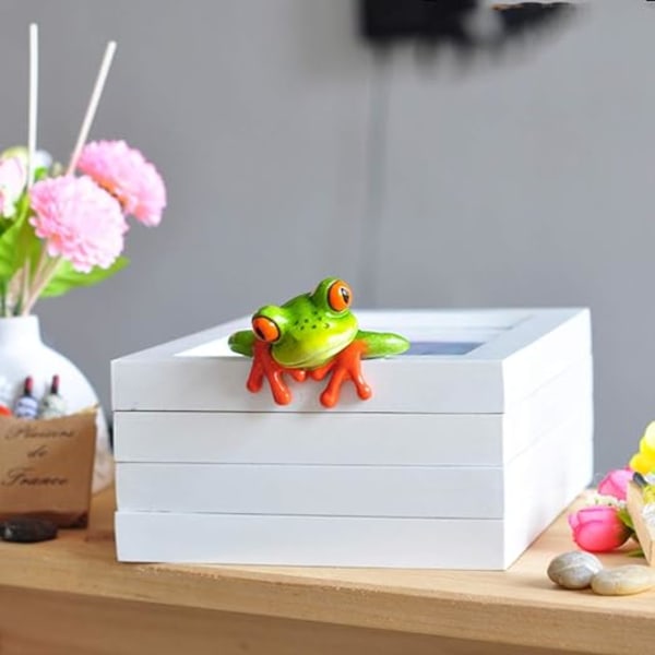 1 stk Computer Decor Frog Dejlig Resin Creative Craft Frog