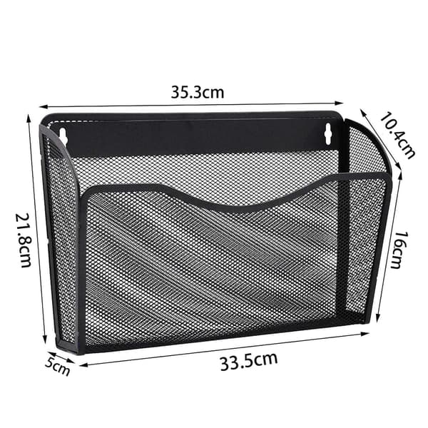 Magazine holder wall set of 3