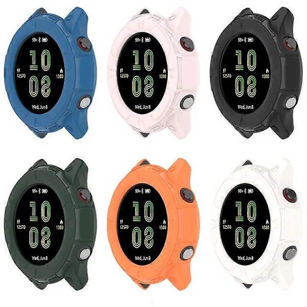 Stöttåligt TPU-skyddsfodral för Garmin Forerunner 255 Orange