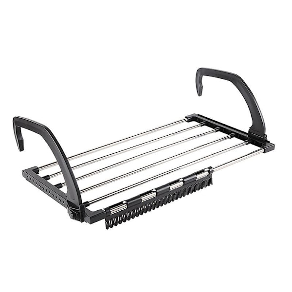 Balkon/Radiator/Vægmonteret Tørrestativ, Sammenklappeligt Tørrestativ i Rustfrit Stål, ( 32*67cm)