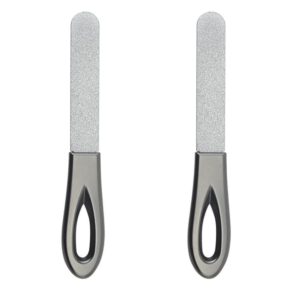2 nagelfilar av rostfritt stål