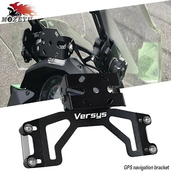 Til Kawasaki Versys 1000 Versys1000 2019 2020 2021 2022 2023 Motorcykeltilbehør Mobiltelefon GPS Navigation Beslag Holder black