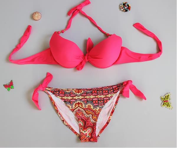 2 stk. Udendørs sommerdekoration bikini grøn M