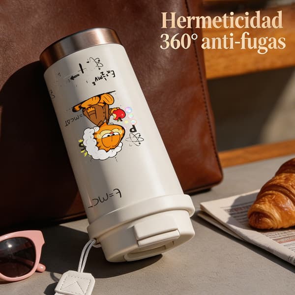 Termokopp 500ml 316 Rustfritt Stål Dyredesign Pink