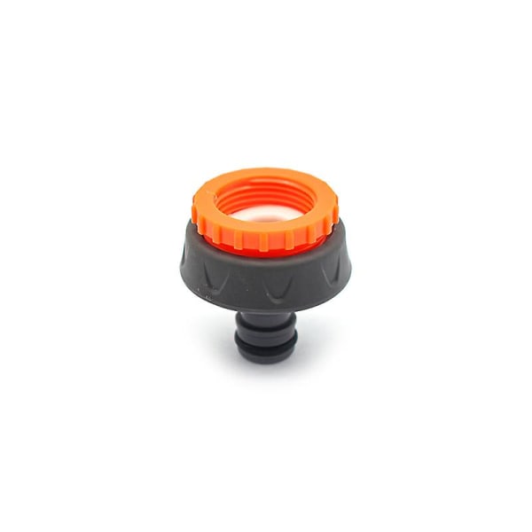 Hagekranutløp, hagekranadapter, universell 3/4 tommer - 1/2 tommer hunn-kranadapter, enkel å installere, oransje/grå