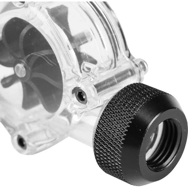 BETTE Vandkøling Flow Meter G1/4\" Hun til Hun Radiator Flow Meter Indikator til PC Vandkøling 8(Sort)