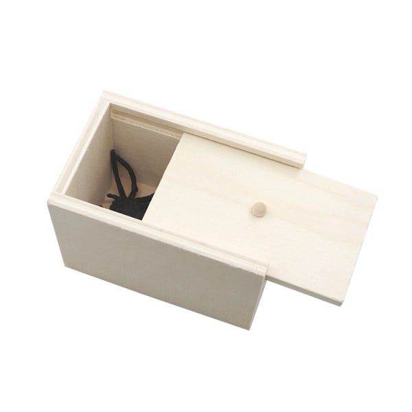 2 Spider Prank Threat Boxes, Trälådor med överraskning, Handgjorda