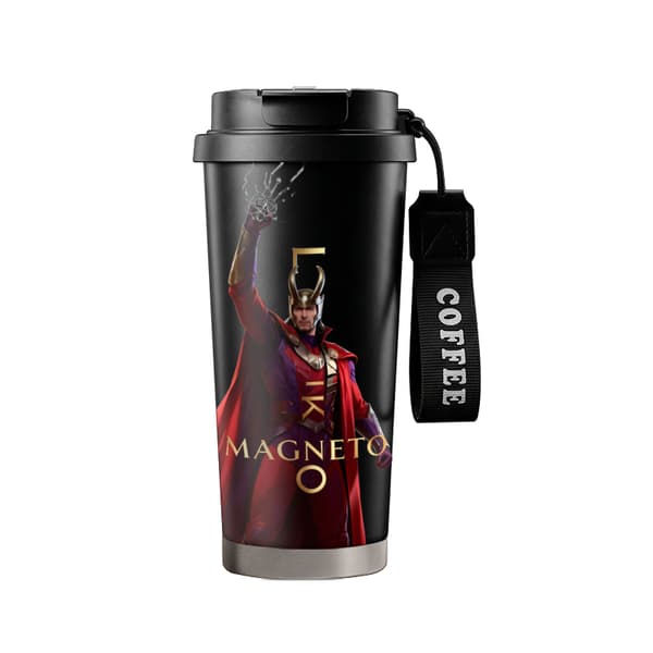 Termosmugg 500ml 316 Rostfritt Stål Tecknad Design Black