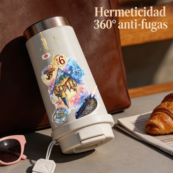 Kaffetermos 500ml 316 Rustfritt Stål Anime Design White